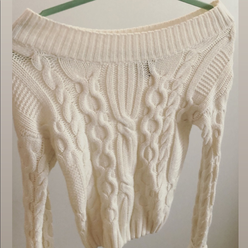 Cable knit sweater
